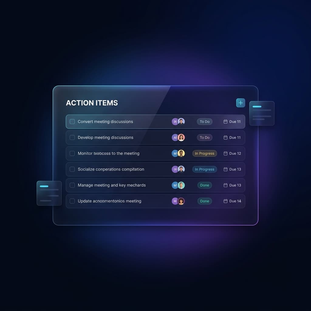 Meeting Action Items: Examples, Template & Best Practices